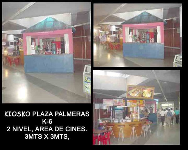 ALQUILO KIOSKO EN PLAZA PALMERA ESCUINTLA MAS INFO AL 43079210